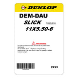 Dunlop DEM-DAU | 6" Front | Slick | Kart Tyre