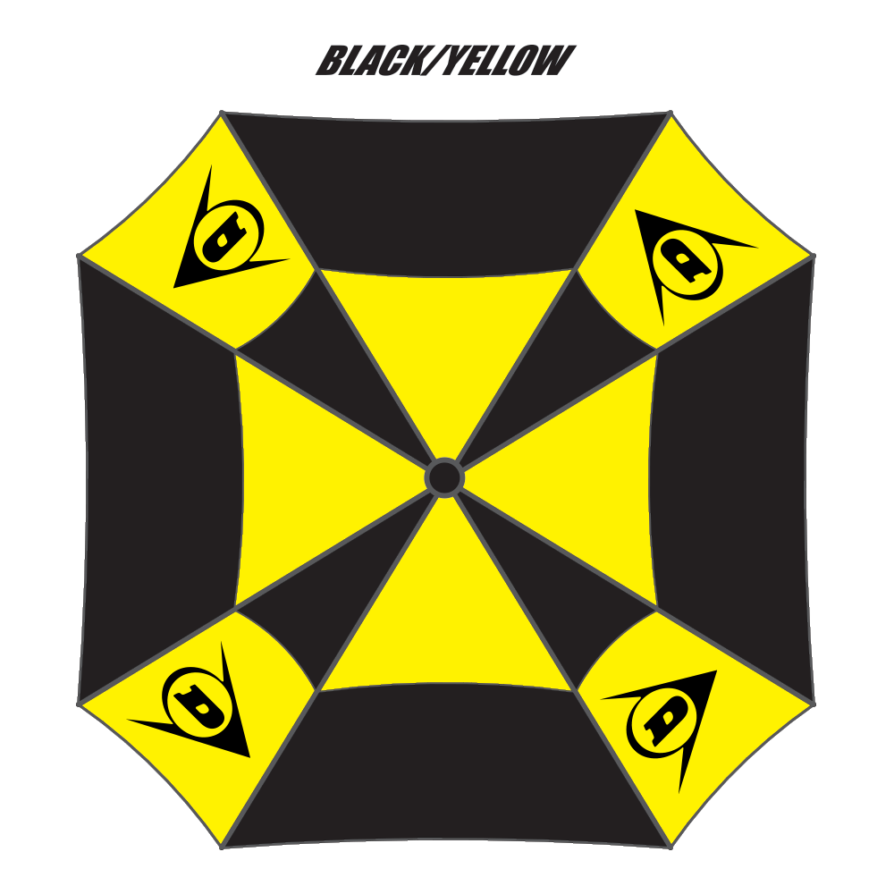 Dunlop DK17 | Flying D Umbrella | Black | Yellow
